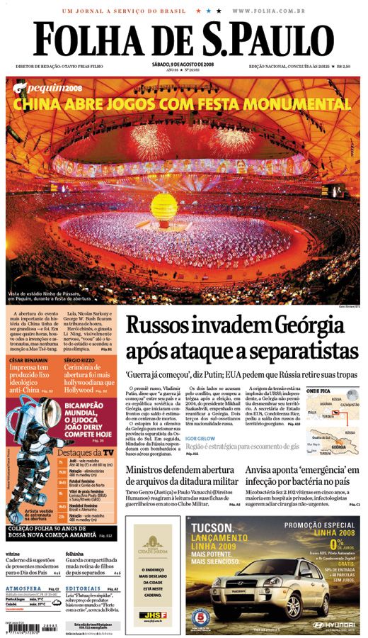 Capa Folha de S.Paulo - Edio Nacional