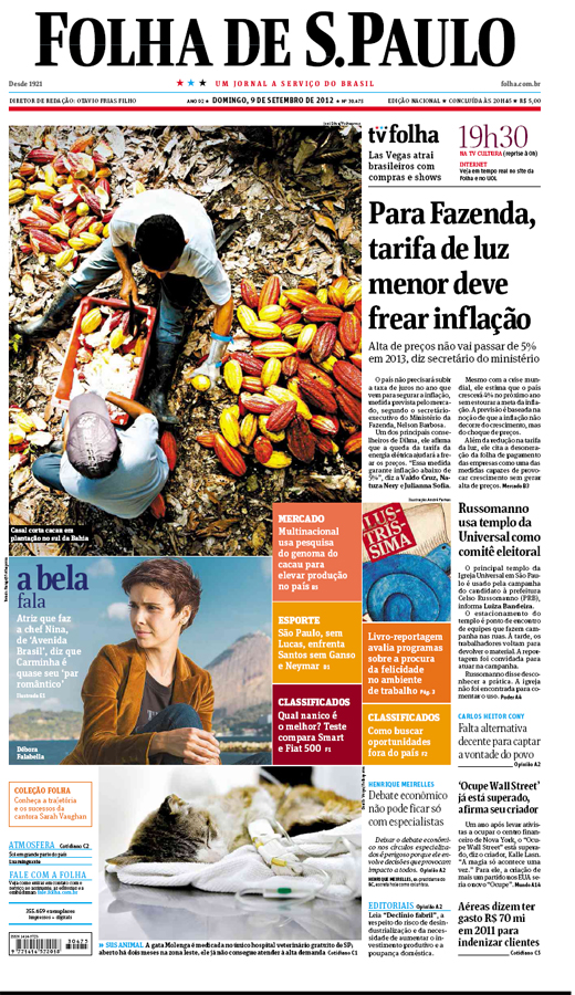 Capa Folha de S.Paulo - Edio Nacional