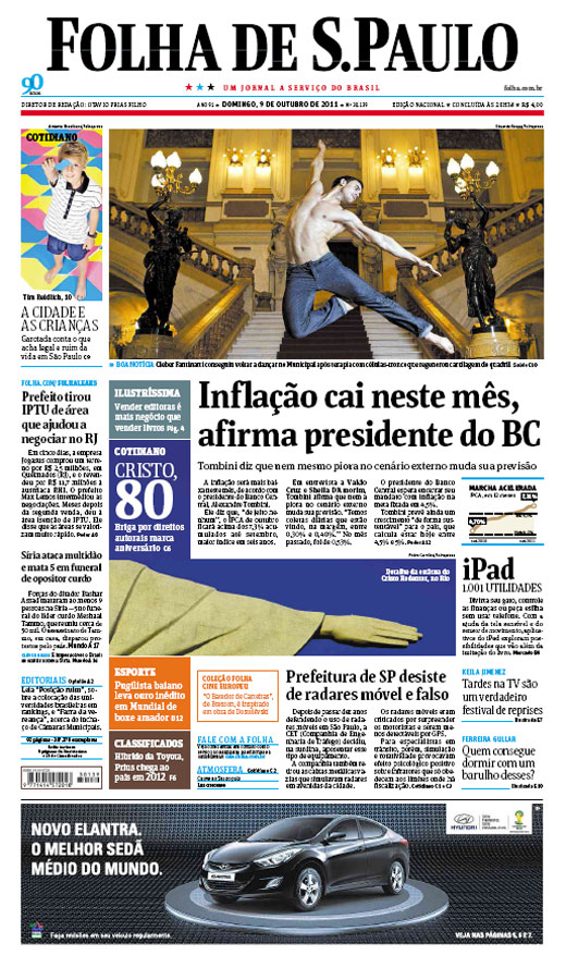 Capa Folha de S.Paulo - Edio Nacional