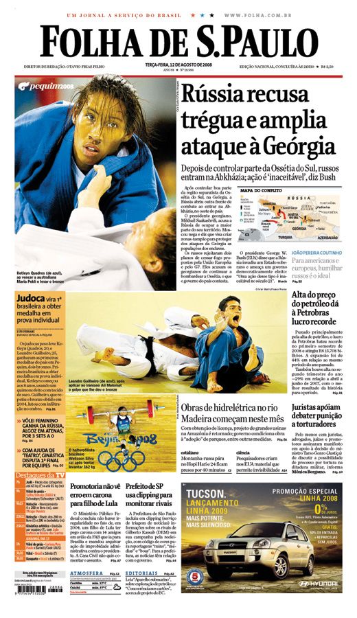 Capa Folha de S.Paulo - Edio Nacional