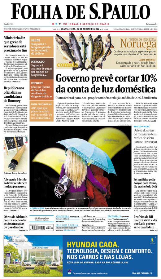 Capa Folha de S.Paulo - Edio Nacional