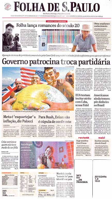 Capa Folha de S.Paulo - Edição São Paulo